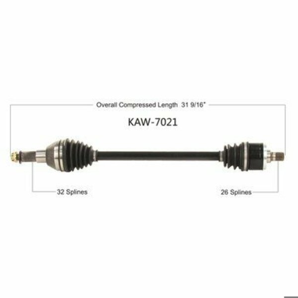 Wide Open OE Replacement CV Axle for KAW FRONT LEFT TERYX KRX 1000 20 KAW-7021
